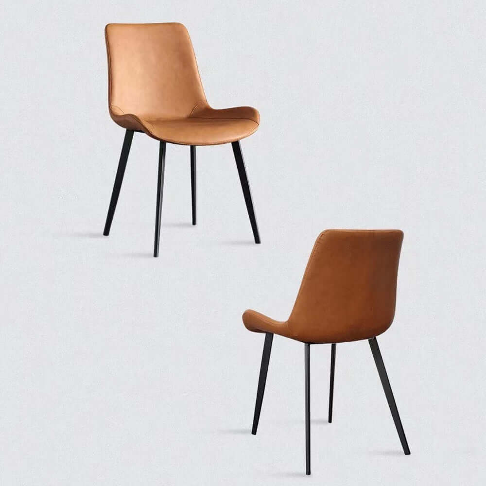 Elegant Dining Chairs with Modern Metal Legs-Upinteriors