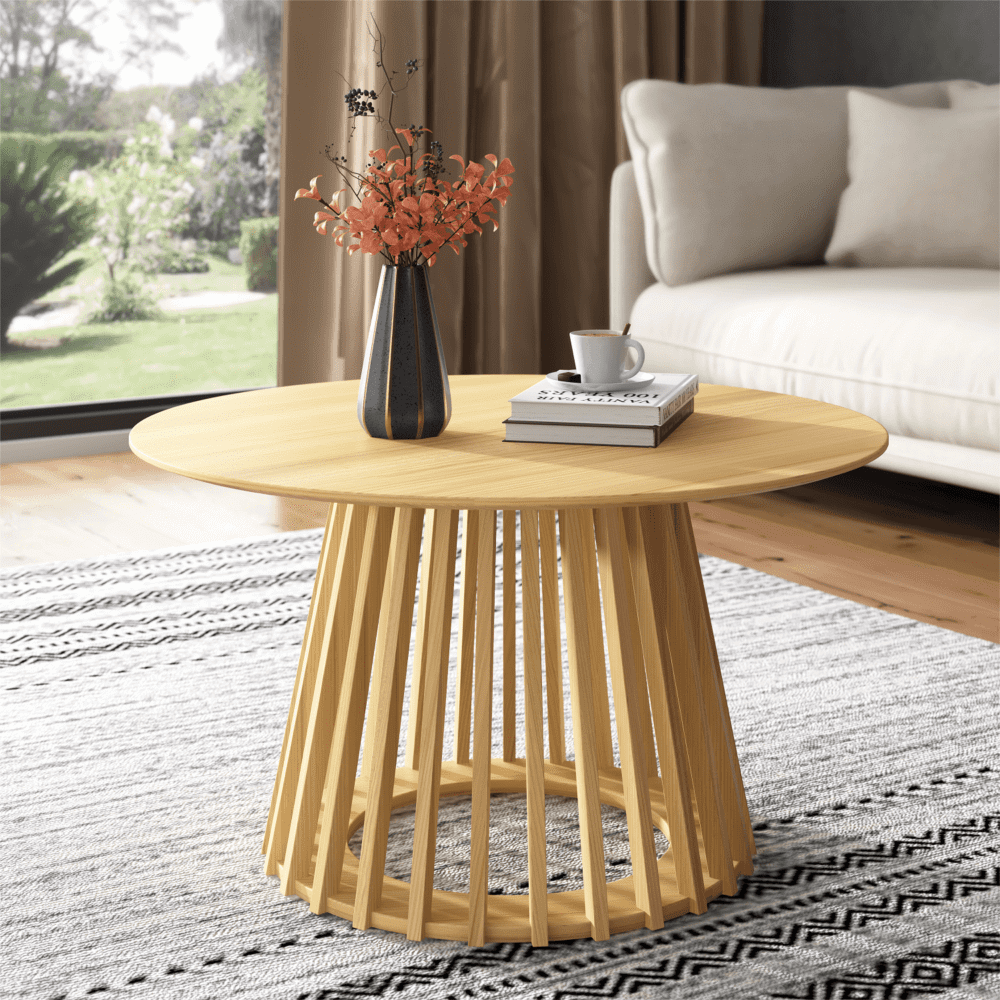 Coastal Wooden Coffee Table | Palmer Haven Collection-Upinteriors
