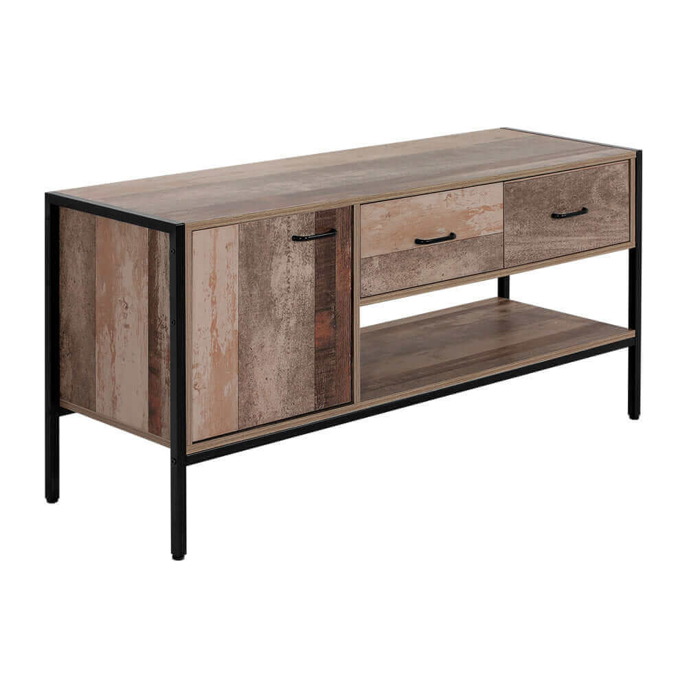 Artiss TV Stand Entertainment Unit Storage Cabinet Industrial Rustic Wooden 120cm-Upinteriors