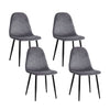 Artiss Grey Velvet Dining Chairs Set of 4 - Nova-Upinteriors