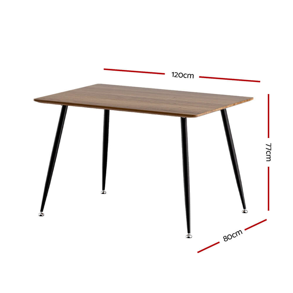 Artiss Dining Table - Stylish 4-Seater Wooden-Upinteriors