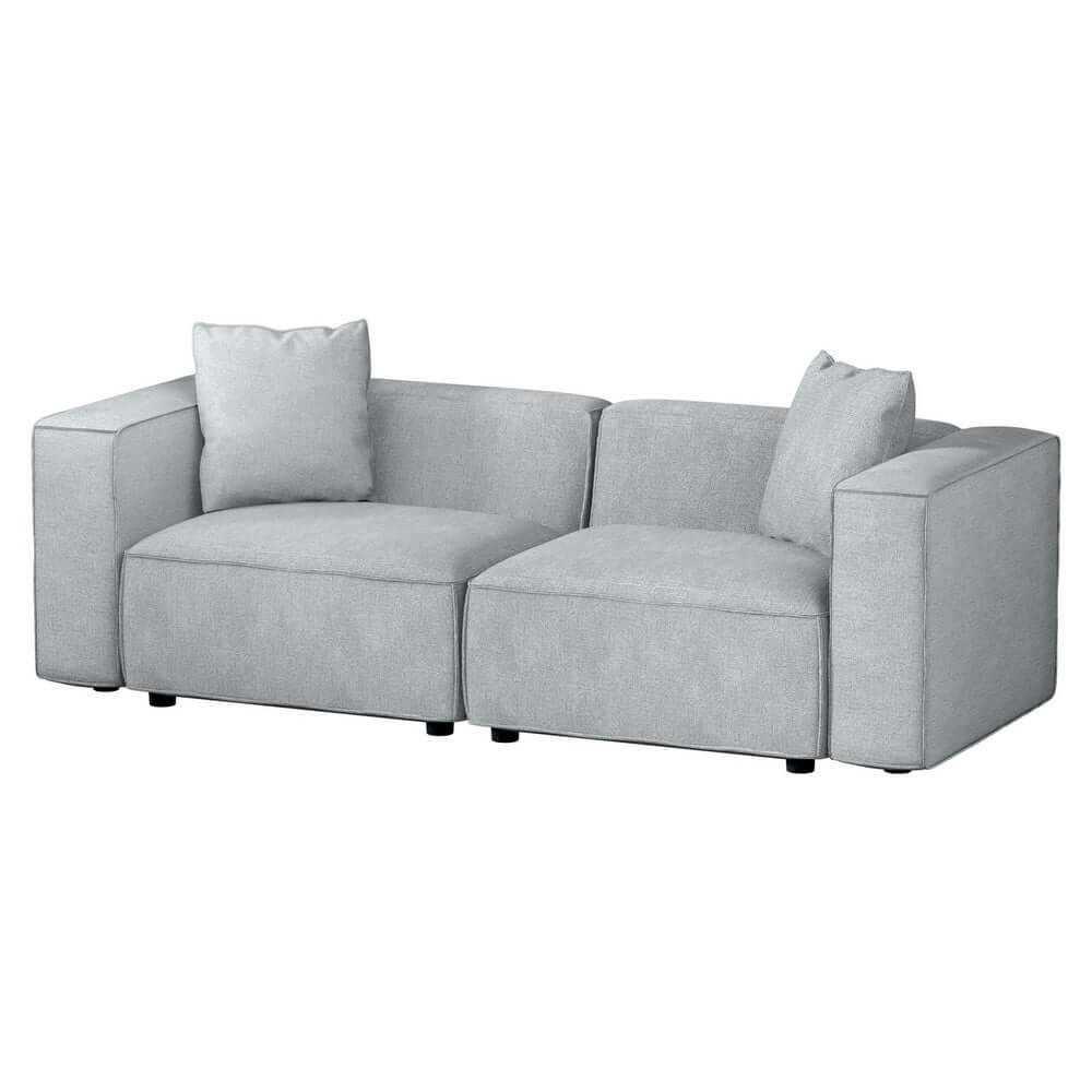 Artiss Modular Sofa Chaise Set 2-Seater Grey-Upinteriors