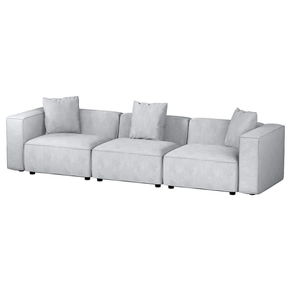 Artiss Modular Sofa Chaise Set 3-Seater Grey-Upinteriors