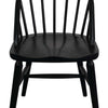 Vera Oak Dining Chairs in Black - Set of 2-Upinteriors