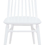 Riviera Oak Dining Chairs White - Set of 2 | Solid Build-Upinteriors