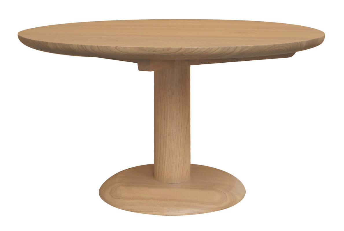 Oslo Mindi Wood Coffee Table | Natural Round Design-Upinteriors