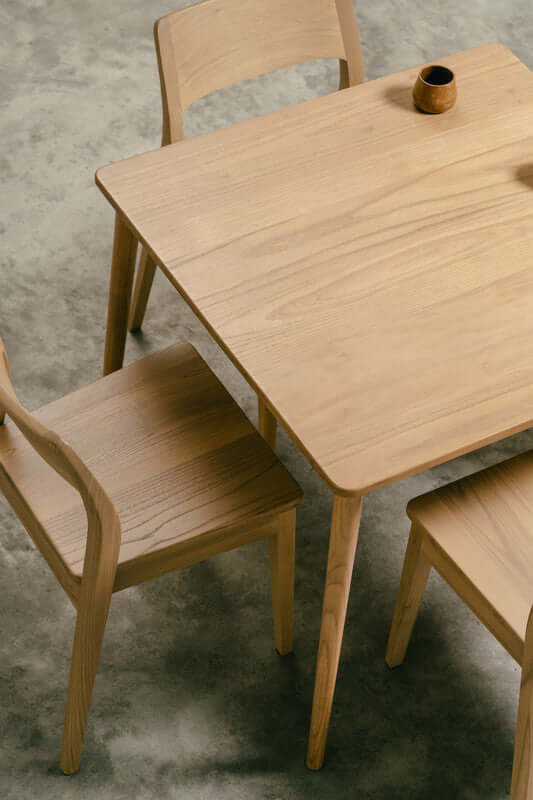 Nobu Oak Dining Table 90cm - Timeless Elegance-Upinteriors