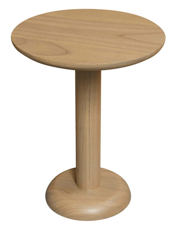 Oslo Mindi Lamp Table - Natural Solid Wood Elegance-Upinteriors