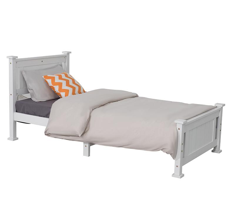 White Pine Bed Frame - Classic & Sturdy Design-Upinteriors