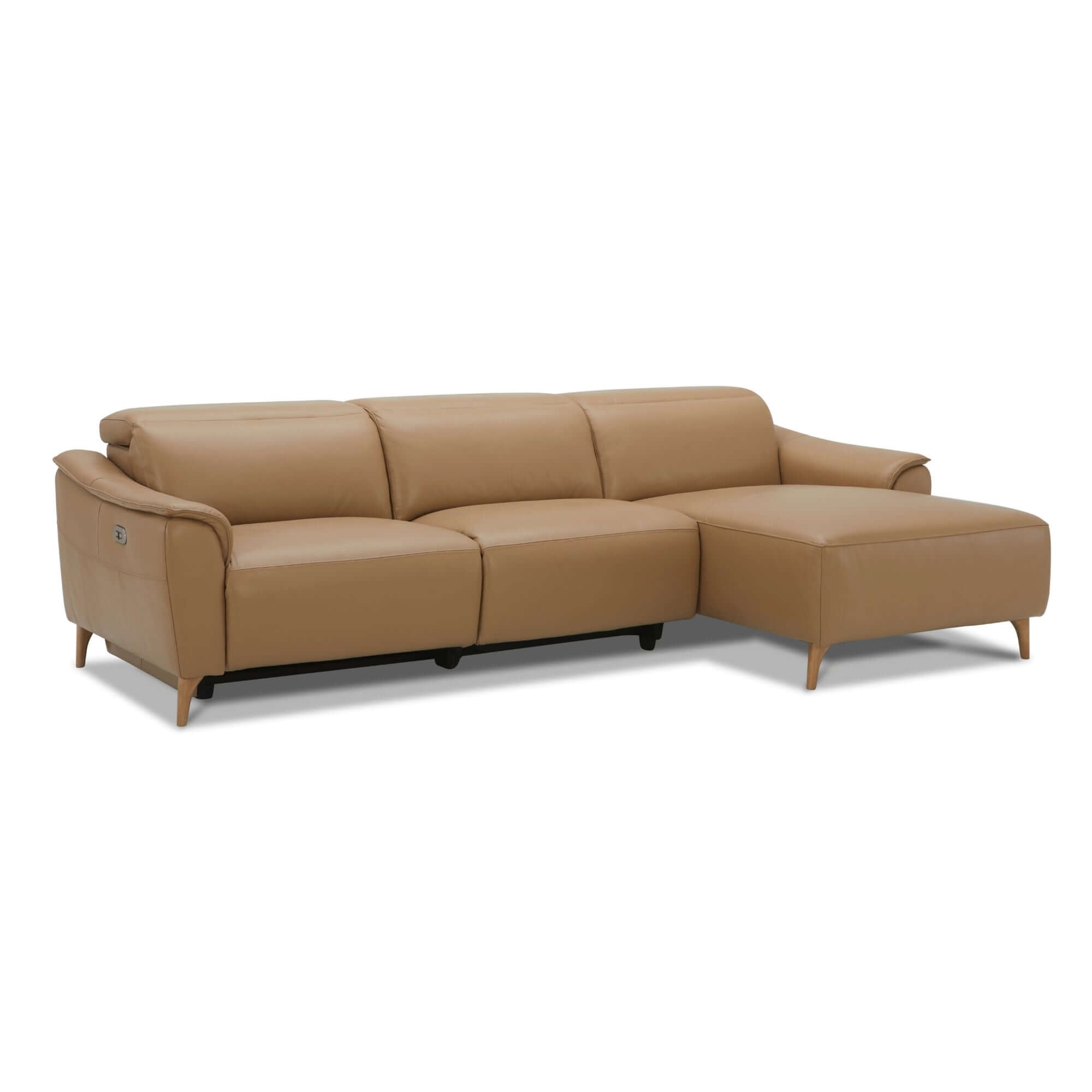 Inala Leather Sofa Electric Recliner - 2 Seater-Upinteriors