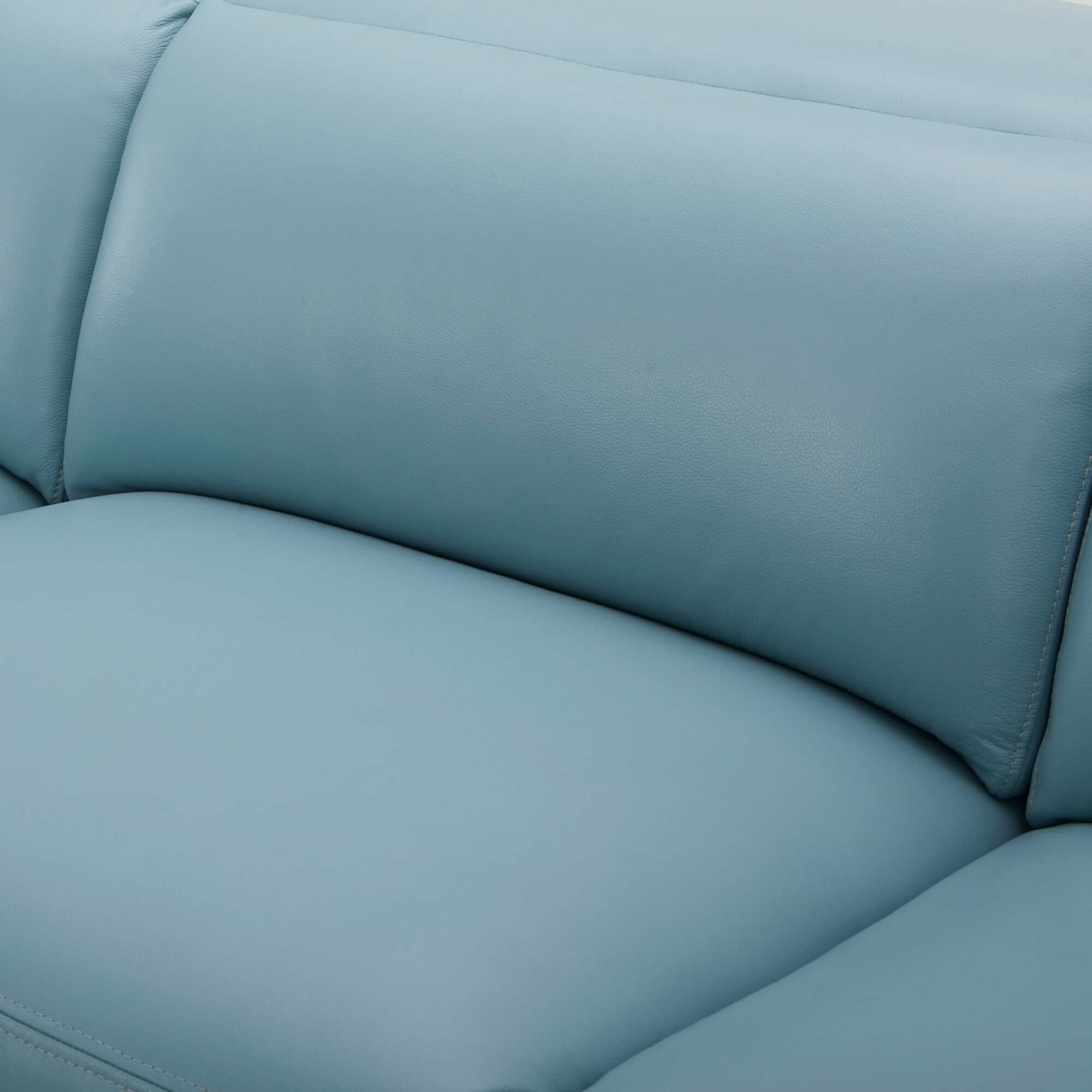 Inala Leather Sofa Lounge with Electric Recliner - Blue-Upinteriors