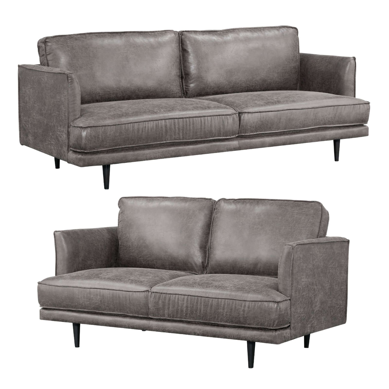 Rosie Sofa Set - Elegant 3+2 Seater in Grey-Upinteriors