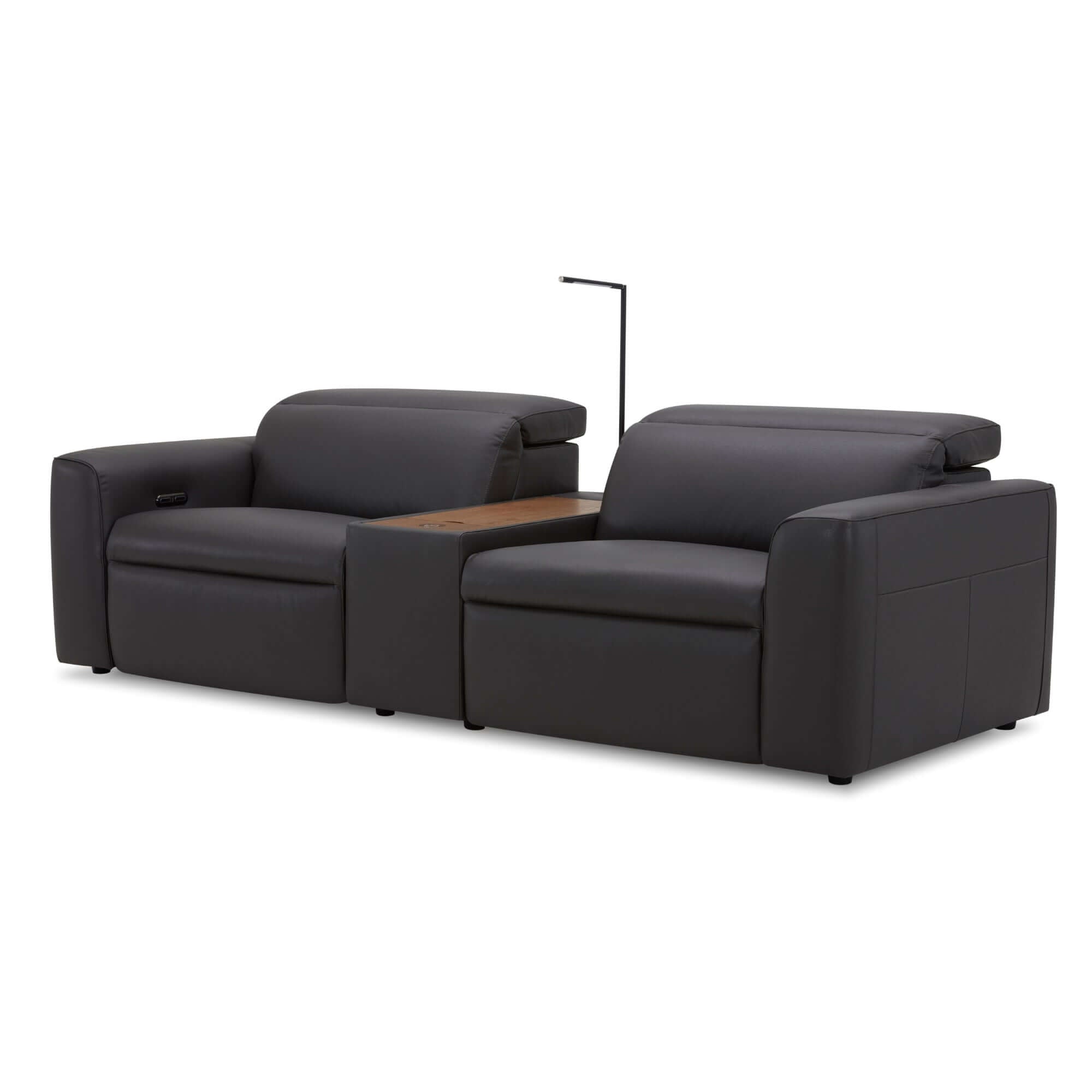 Hallie Leather Sofa Recliner - Electric 2-Seater-Upinteriors