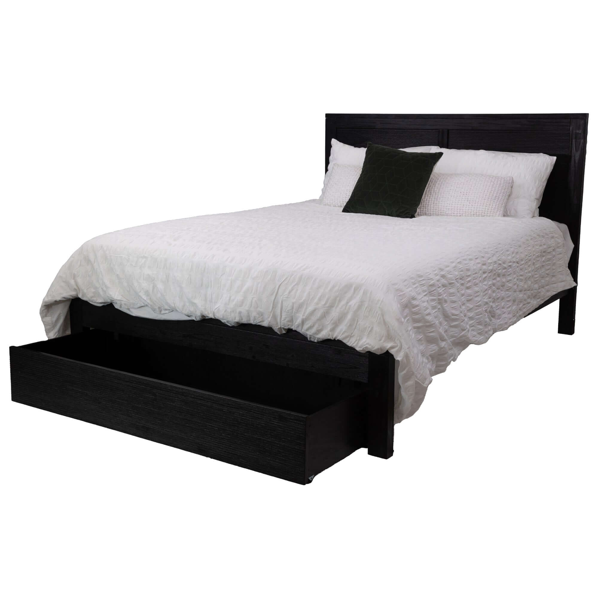 Tofino King Bedroom Suite 4pc - Elegant Black Furniture-Upinteriors