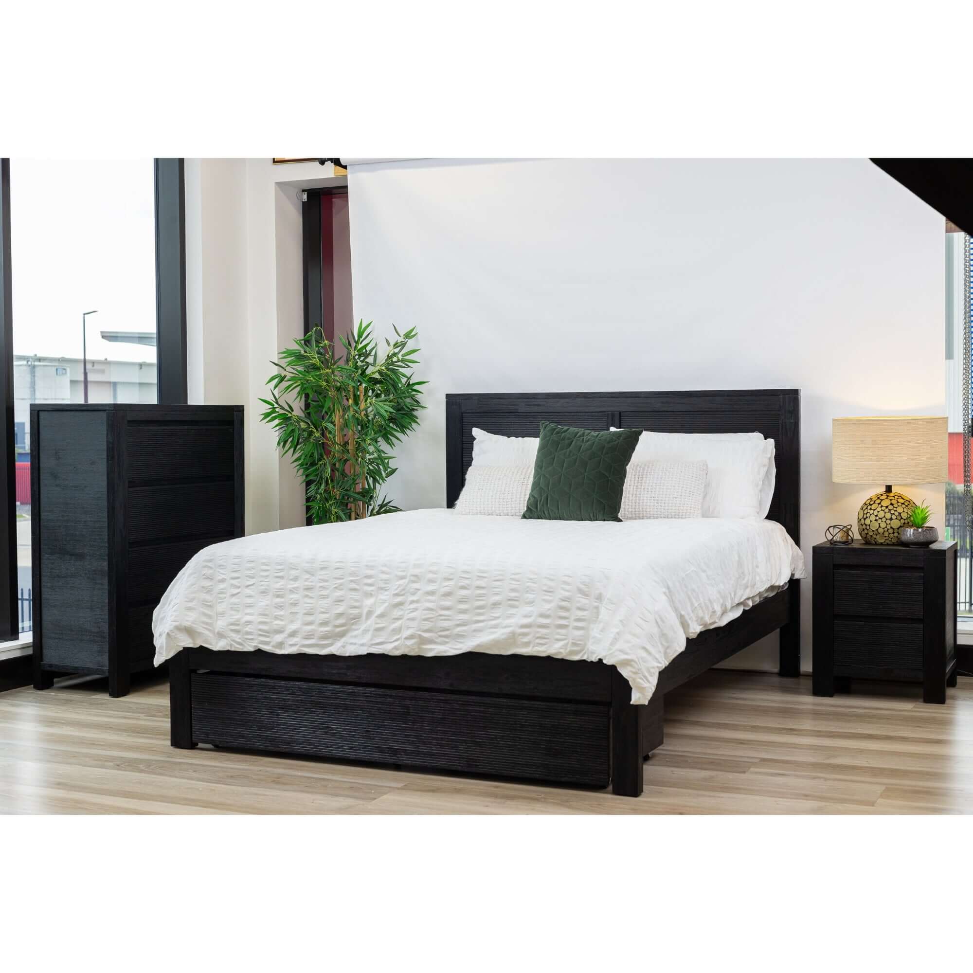 Tofino Queen Bed Suite - Black | Bedroom Furniture-Upinteriors