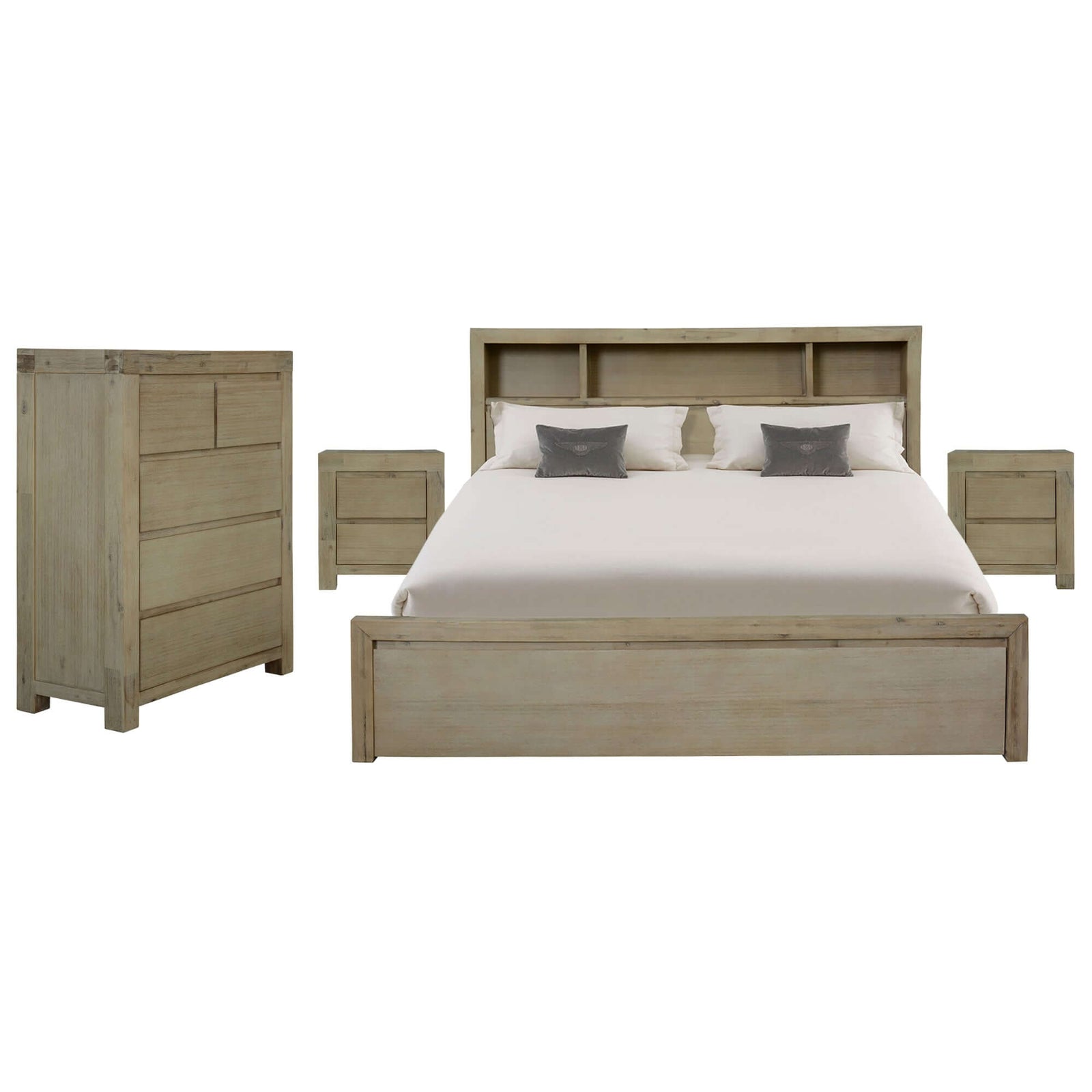Brunet King Bed Suite - Traditional Style Furniture-Upinteriors