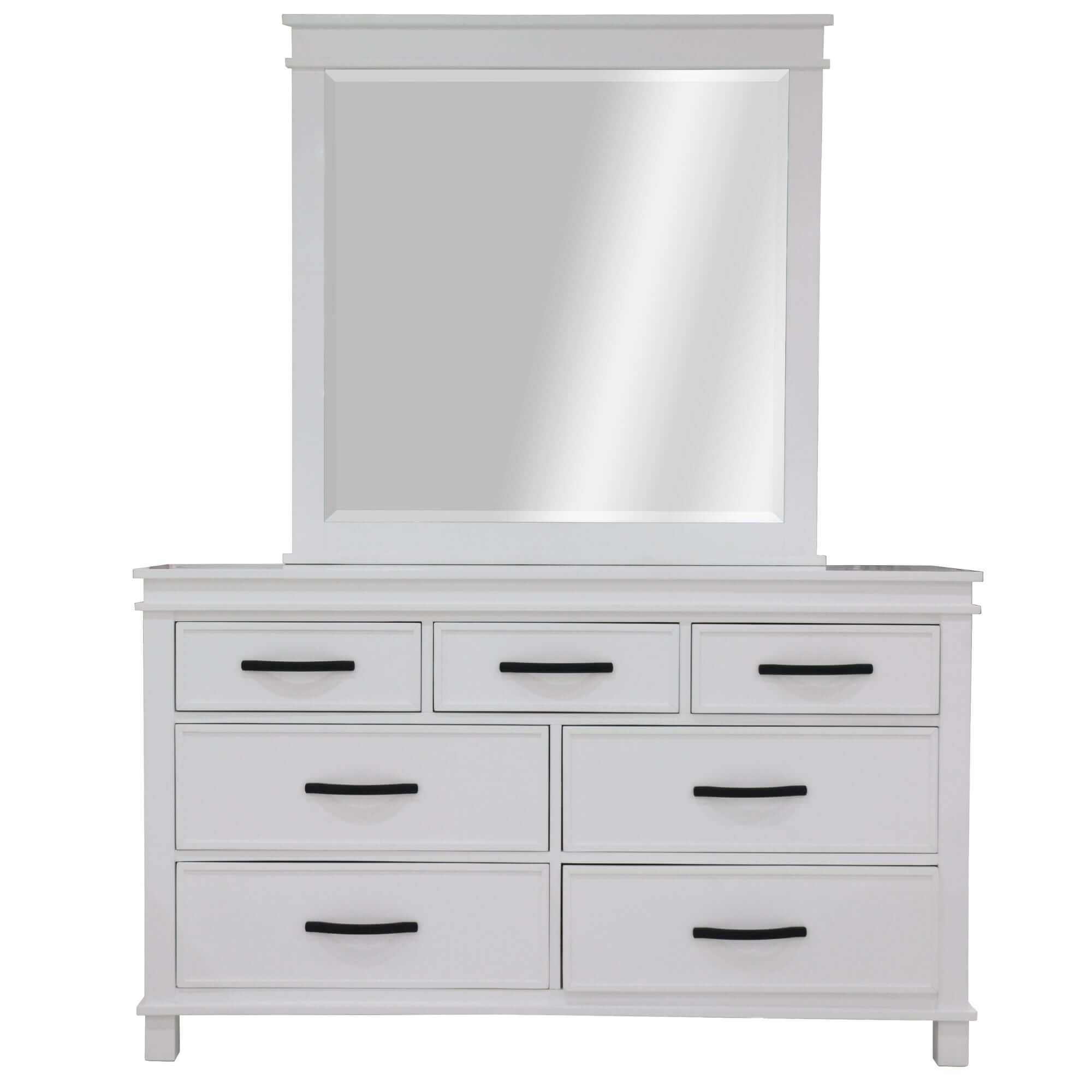 Lily 4pc Bedroom Set - Elegant White Nightstand & Dresser-Upinteriors