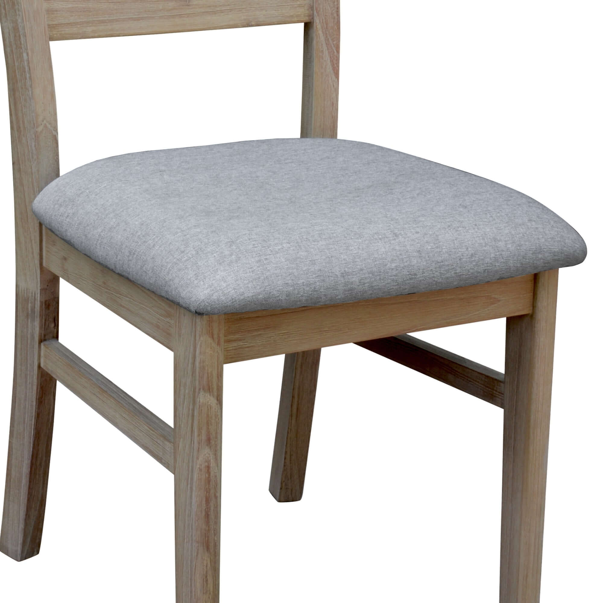 Tyler 4pc Solid Acacia Dining Chairs - Brushed Smoke-Upinteriors
