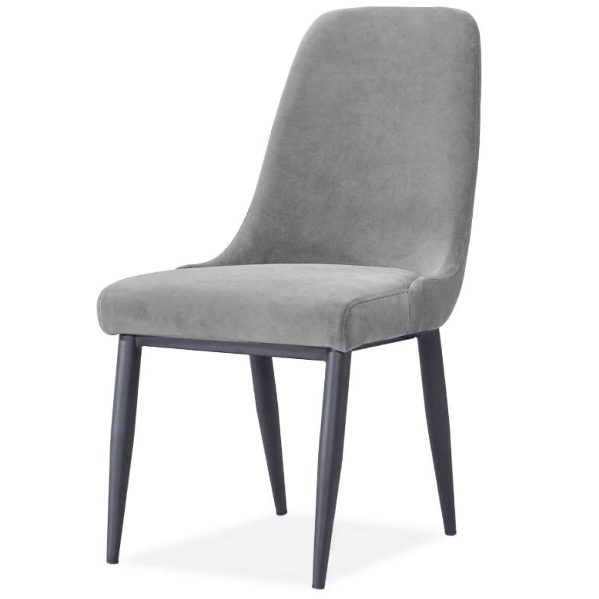 Eva Dining Chair 4-Piece Set - Grey | Mid-Century Style-Upinteriors