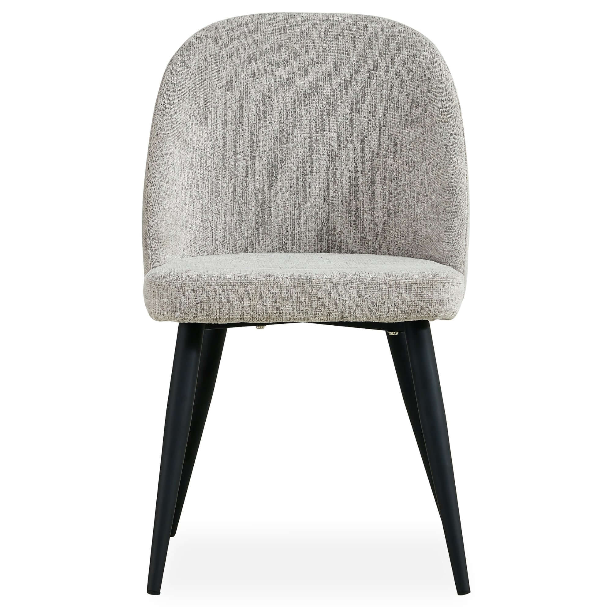 Erin Dining Chair Set - Fabric & Metal, Quartz-Upinteriors