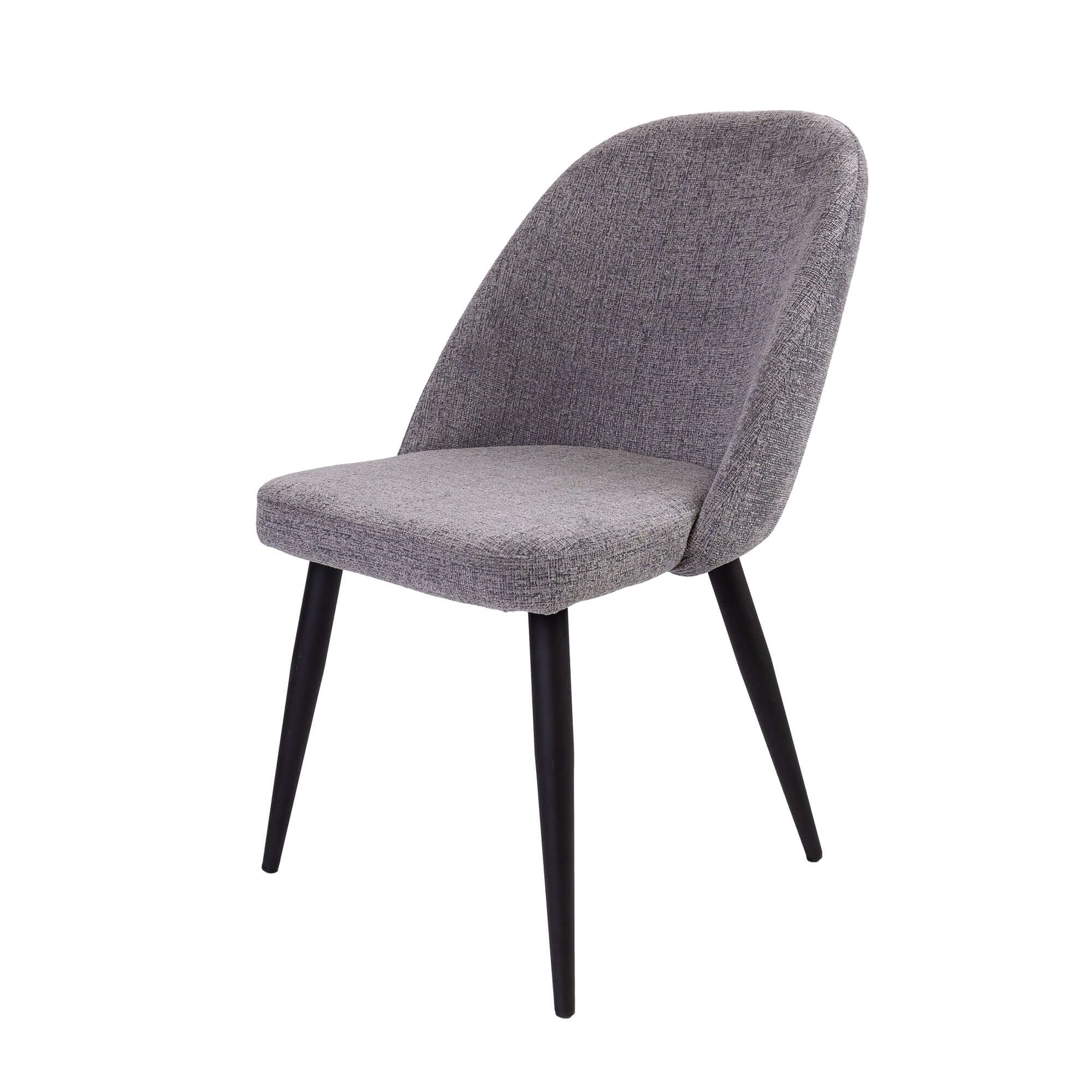 Erin 8-Piece Fabric Dining Chairs - Mid-Century Design-Upinteriors