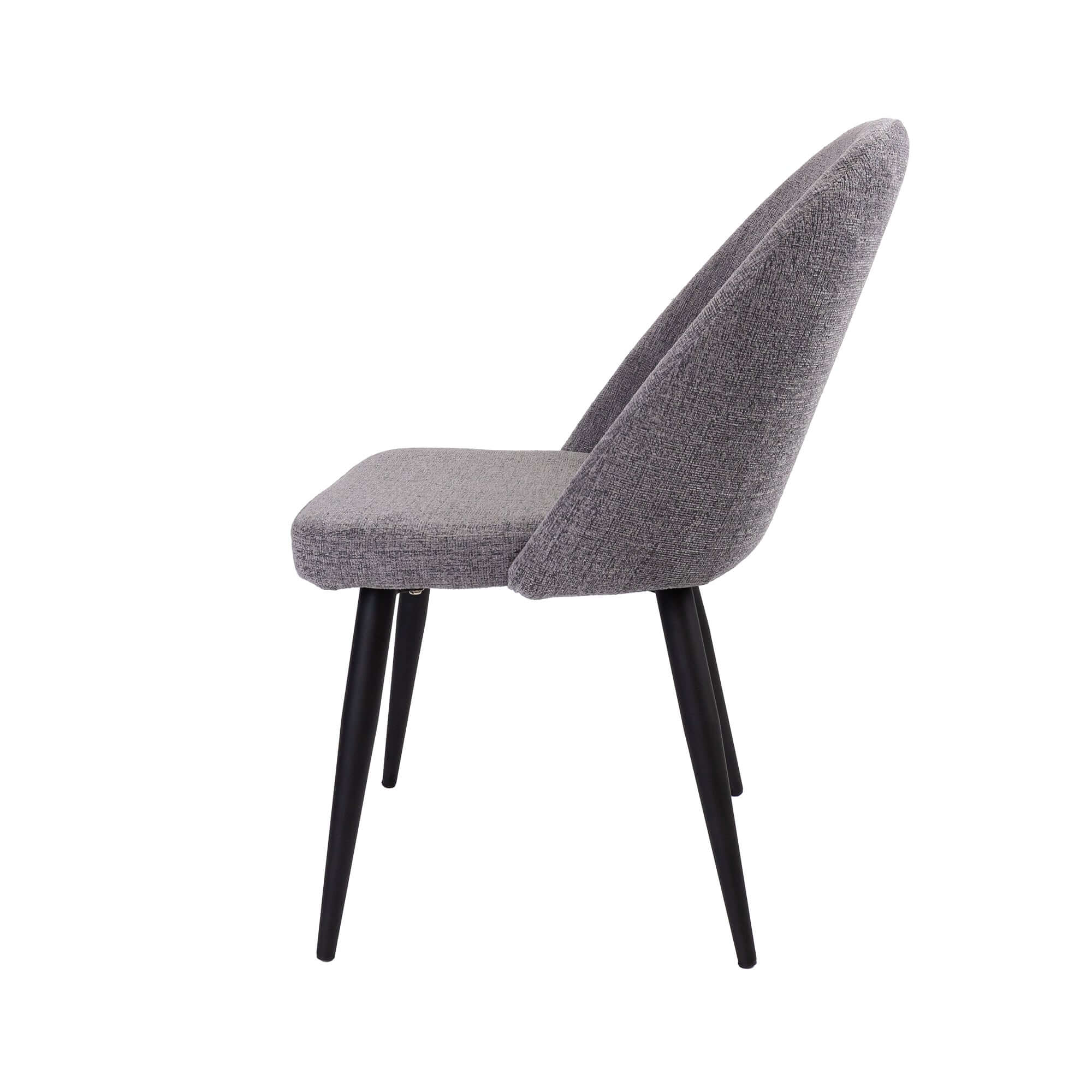 Erin 8-Piece Fabric Dining Chairs - Mid-Century Design-Upinteriors