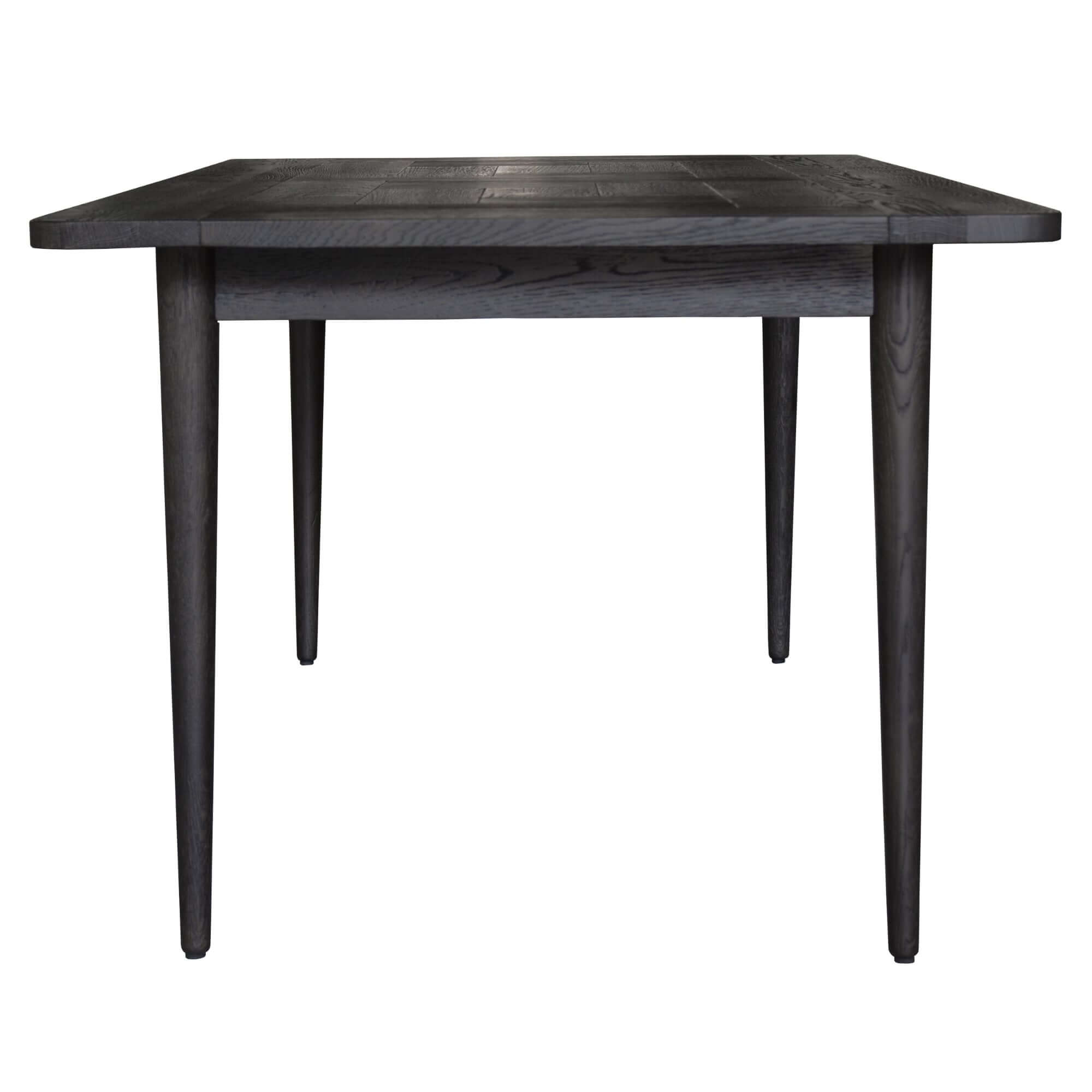 Claire 180cm Oak Dining Table - Industrial Black-Upinteriors