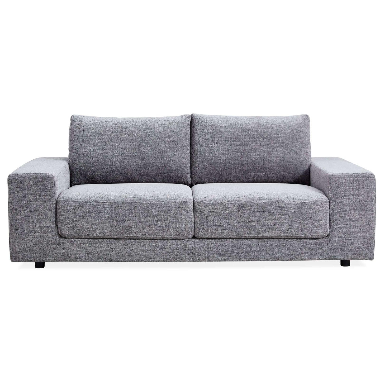 Eliana 3 Seater Sofa Fabric Uplholstered Lounge Couch - Fog-Upinteriors