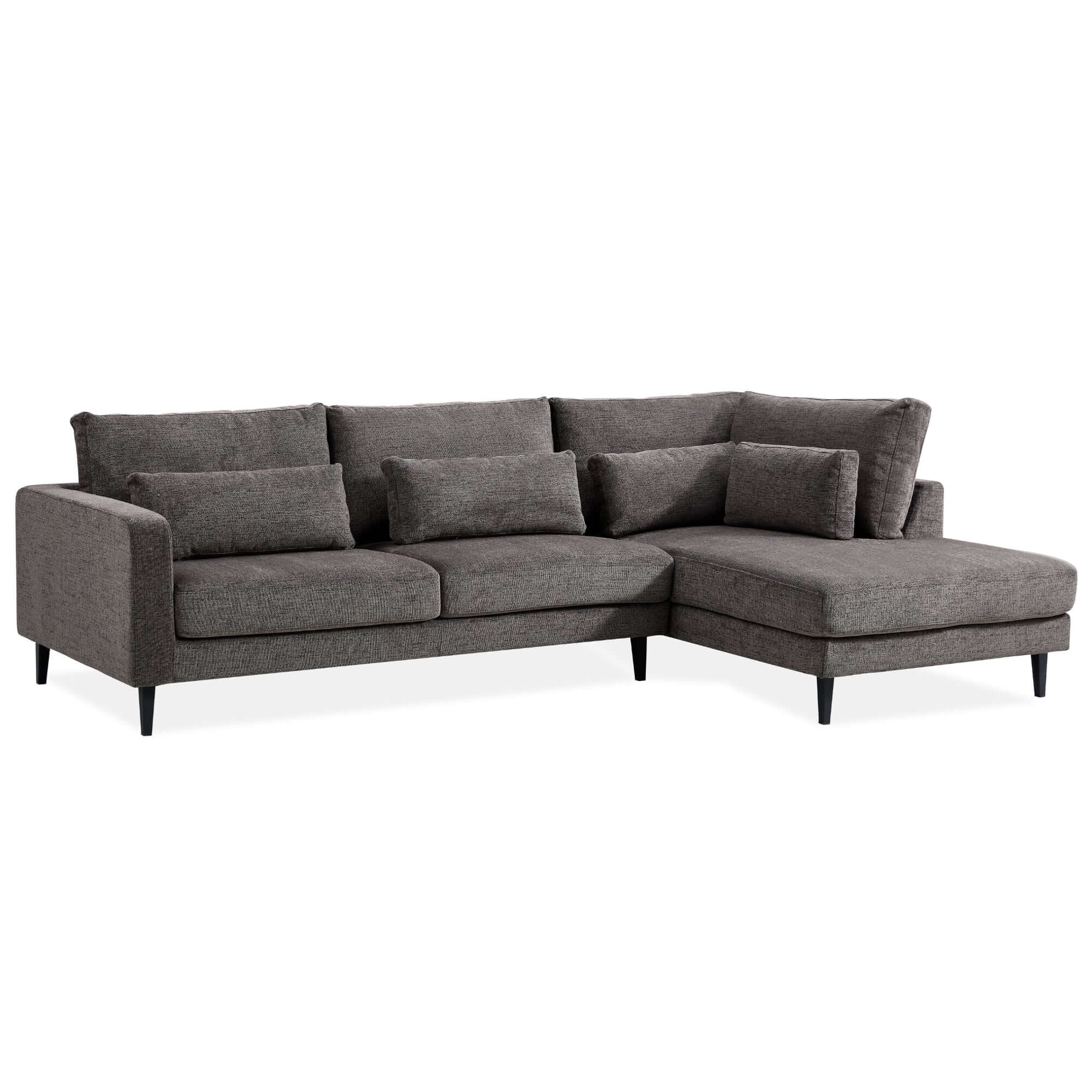 Kaylee Mink 2-Seater Sofa with Chaise Lounge-Upinteriors