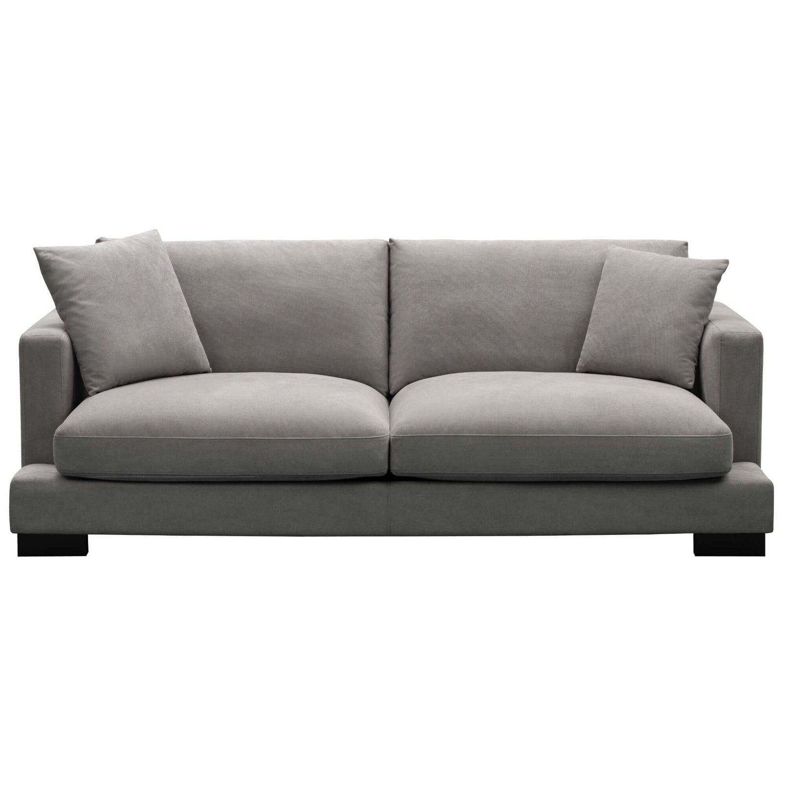 Royalty 3 Seater Sofa Fabric Uplholstered Lounge Couch - Grey-Upinteriors