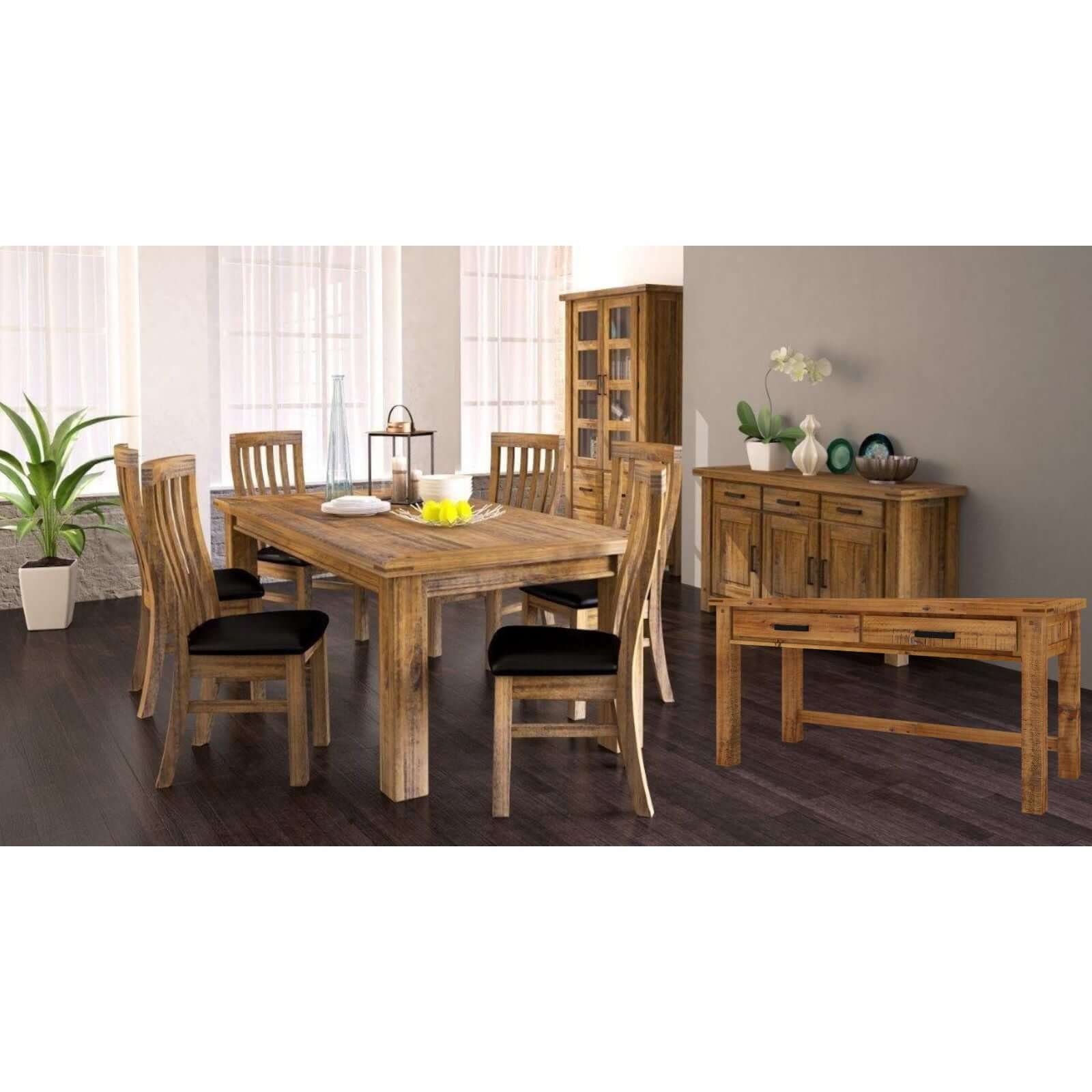 Teasel Study Desk - Solid Pine Office Table in Oak-Upinteriors
