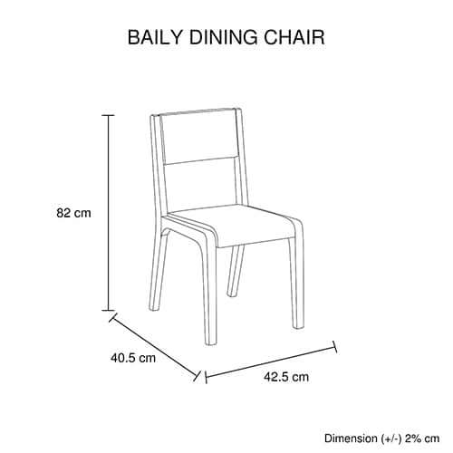 2x Wooden Frame Black Leatherette Medium High Backrest Dining Chairs-Upinteriors