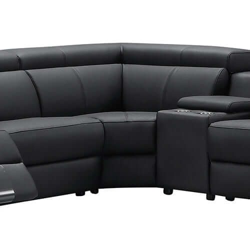 Luxury 6-Seater Leather Corner Sofa | Electric Recliners-Upinteriors