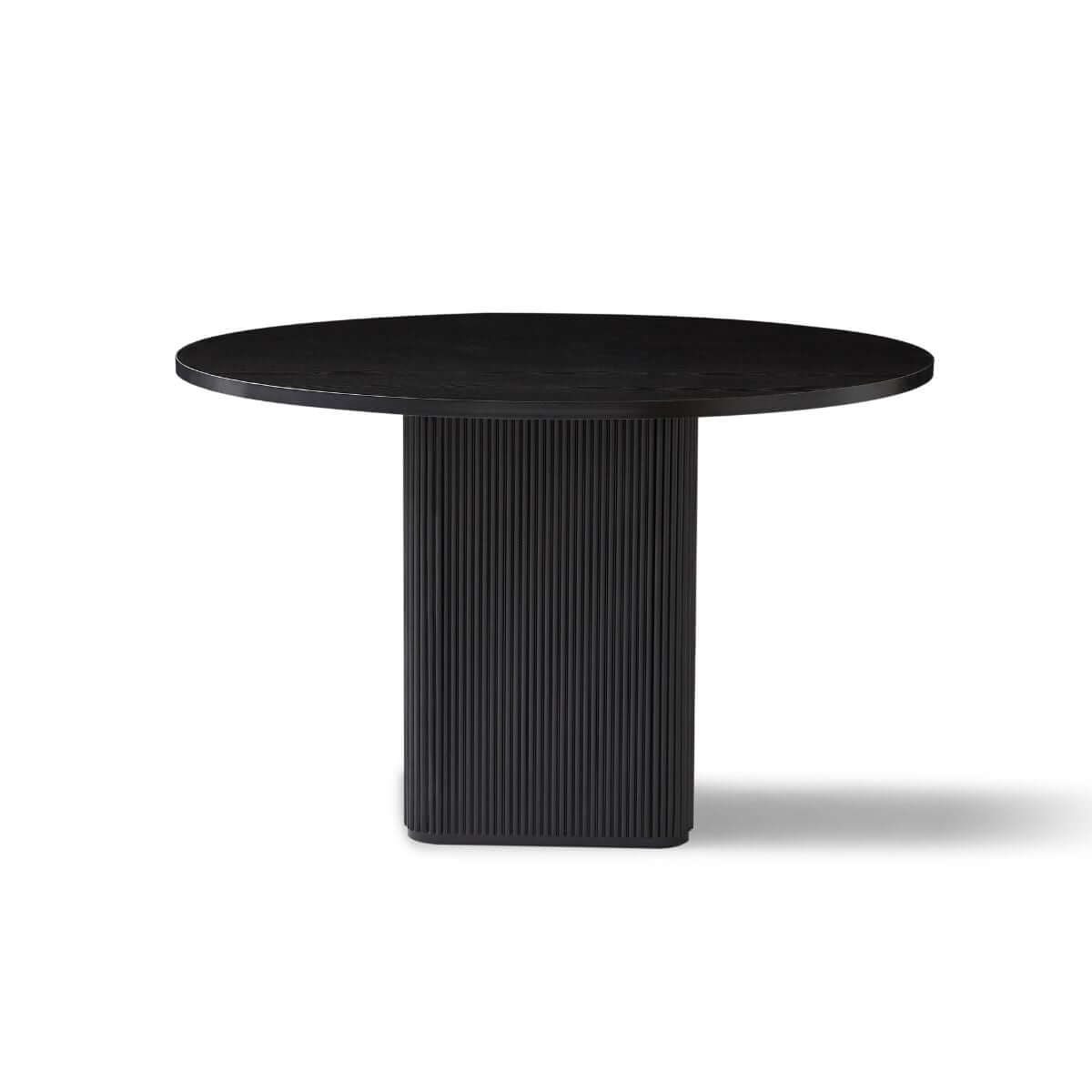 Kate 4 Seater Black Column Dining Table-Upinteriors