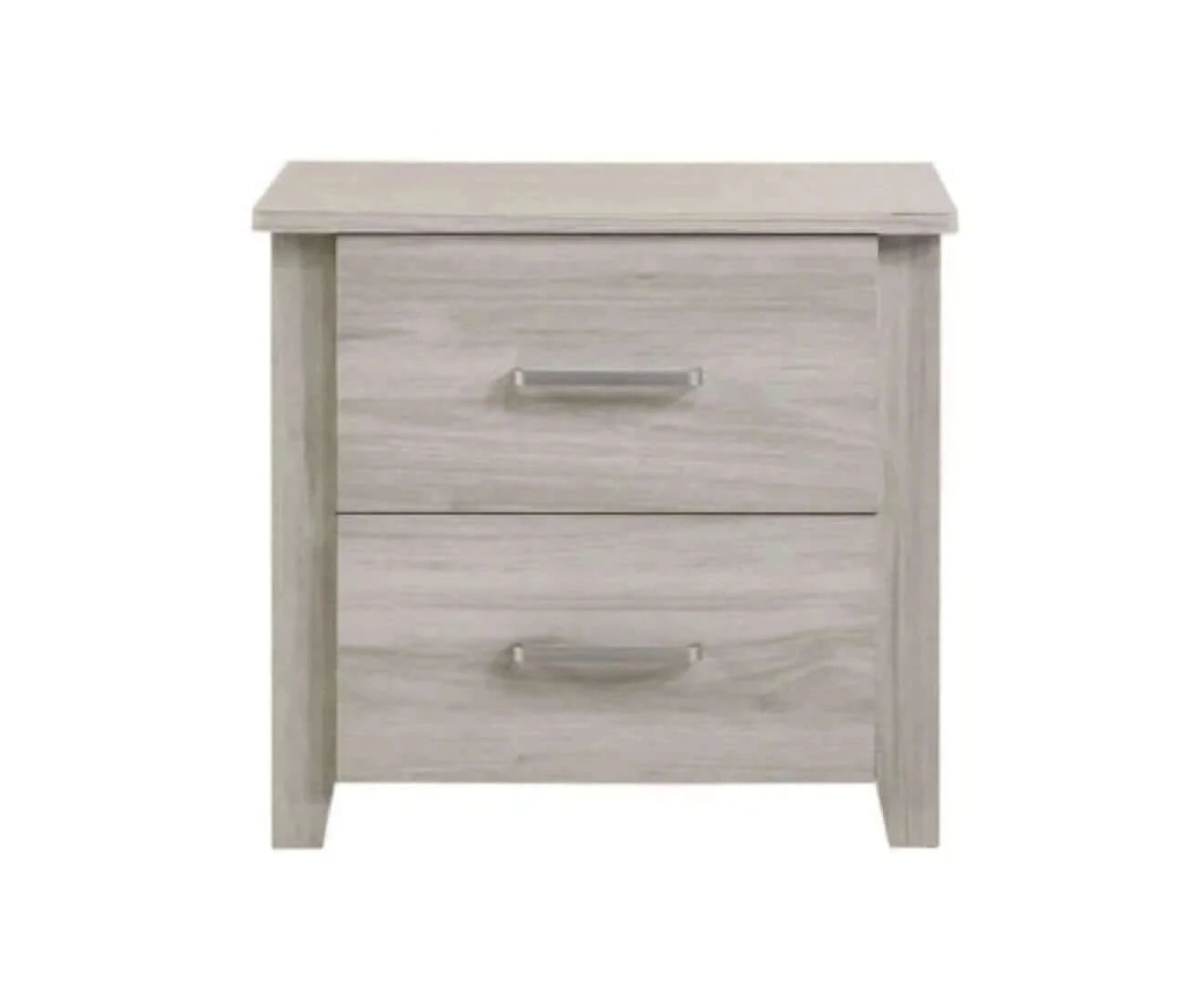 Add Charm to Your Bedroom - White Oak 2 Drawers Bedside Table-Upinteriors