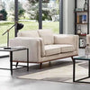 Create a Cozy Living Room with a Beige Fabric 2-Seater Sofa - Wooden Frame-Upinteriors
