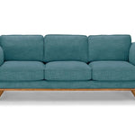 Buy 3 Seater Sofa Teal Fabric Lounge Set for Living Room Couch – Upinteriors-Upinteriors