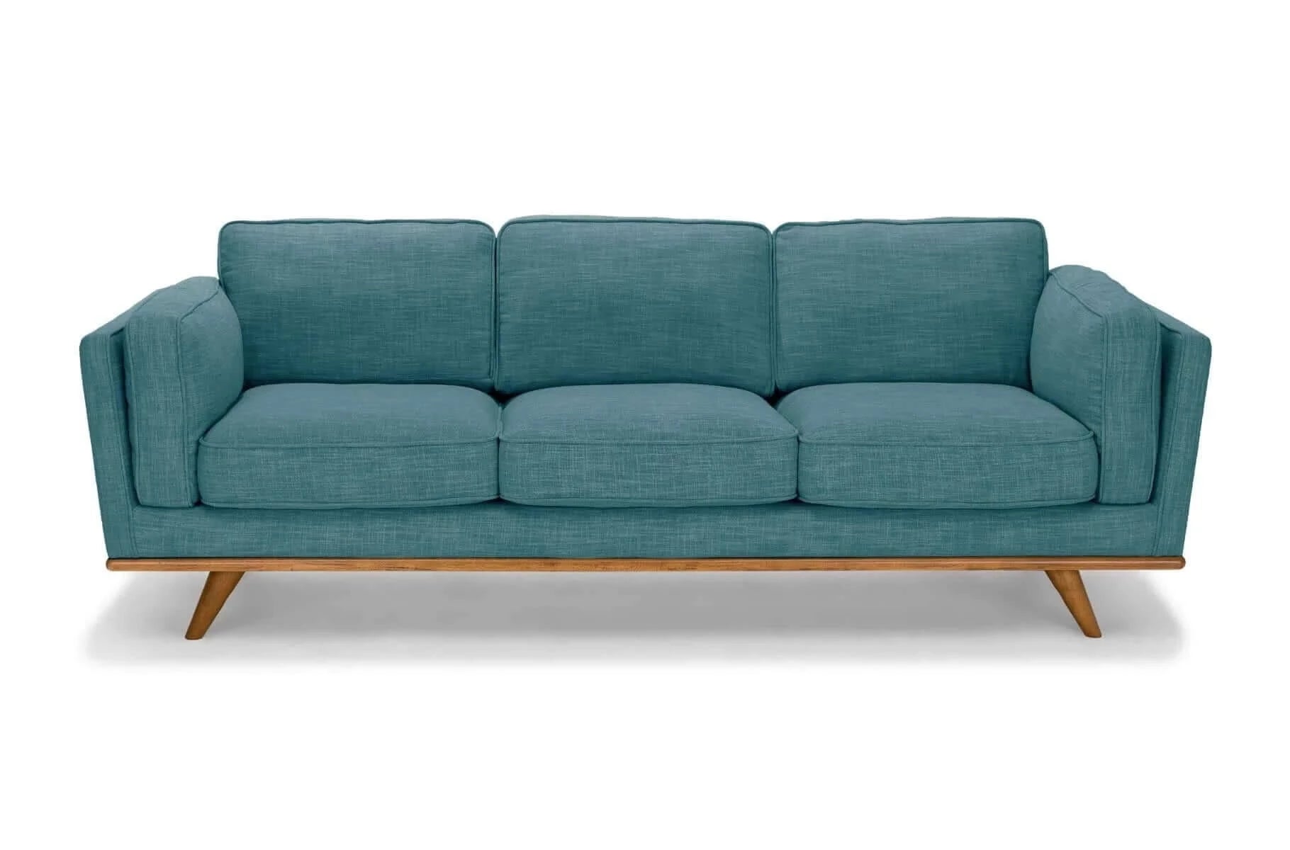 Buy 3 Seater Sofa Teal Fabric Lounge Set for Living Room Couch – Upinteriors-Upinteriors