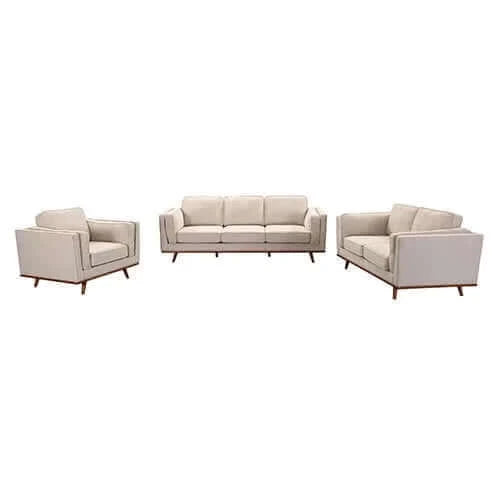 3+2 Seater Sofa Beige Fabric Lounge Set - Upinteriors-Upinteriors