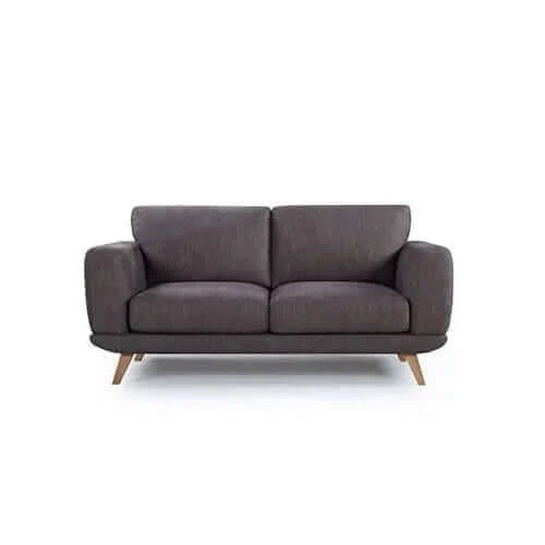 Sofa Set - 3+2 Seater Living Room Couch in Brown Fabric at Upinteriors-Upinteriors