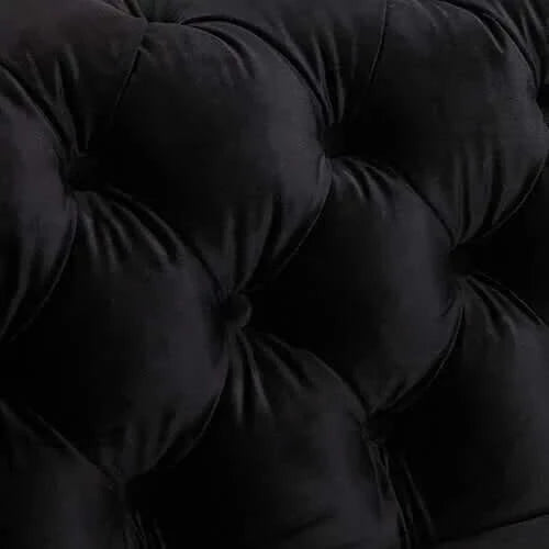 Buy Black Velvet Black 3+2 Seater Sofa - Upinteriors-Upinteriors