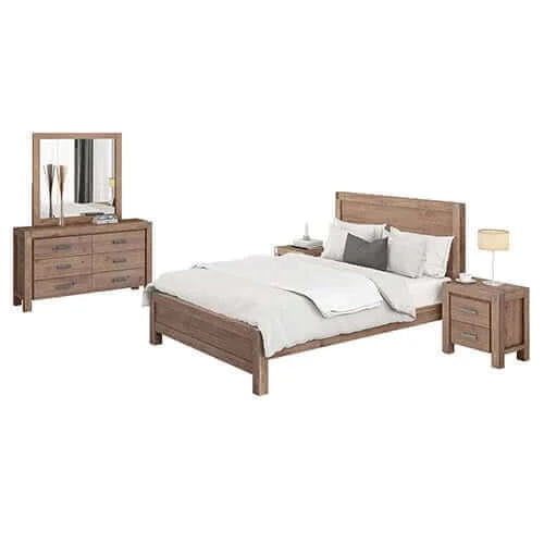 Shop for 4-Piece Modern Bedroom Suite With Bedside Table-Upinteriors