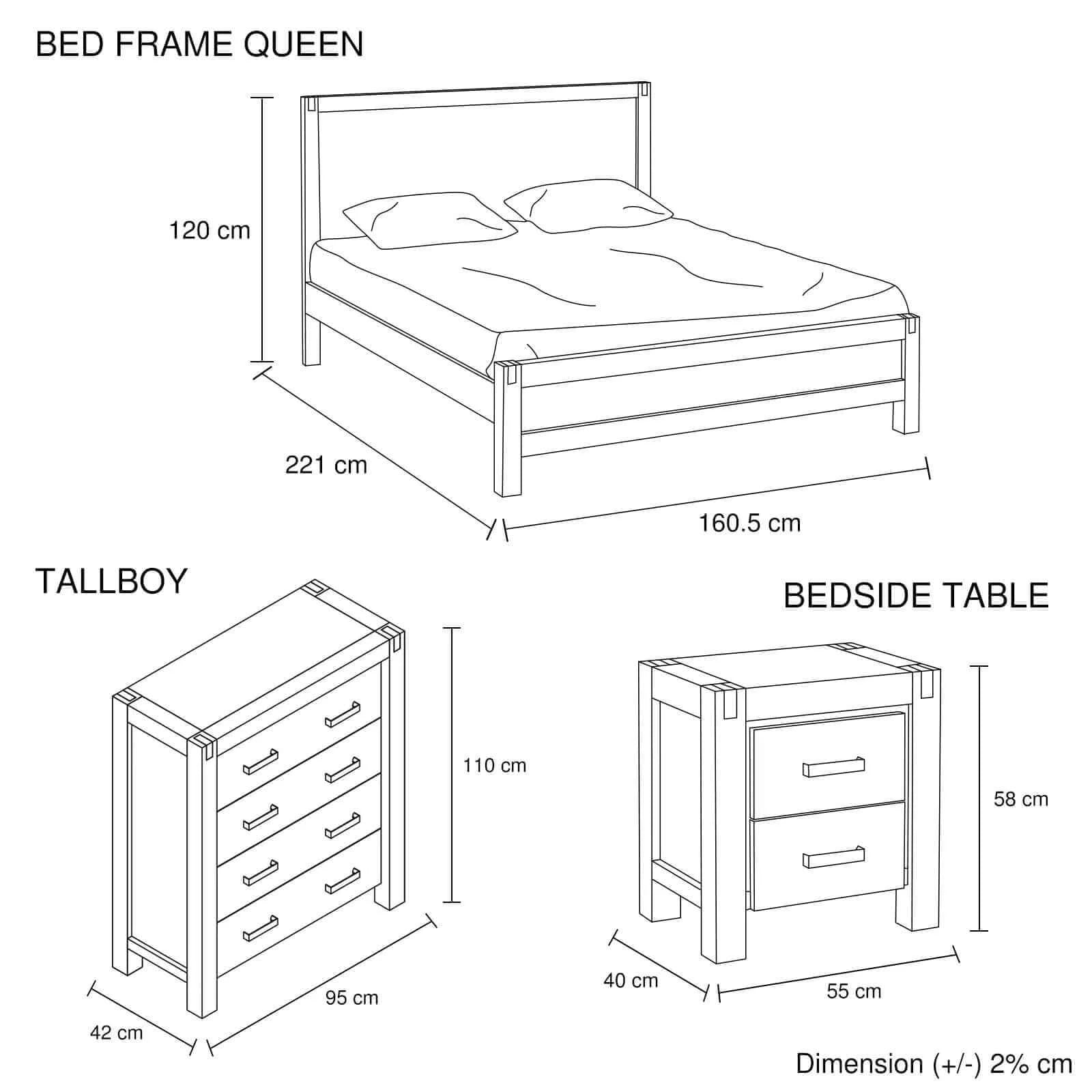 Buy Your Solid Wood Veneered Furniture Bedroom Set-Upinteriors