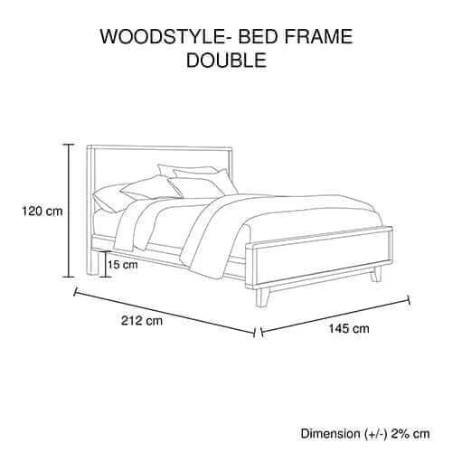 Buy 5 pieces bedroom suite king size in solid wood antique design light brown bed bedside table tallboy & dresser - upinteriors-Upinteriors
