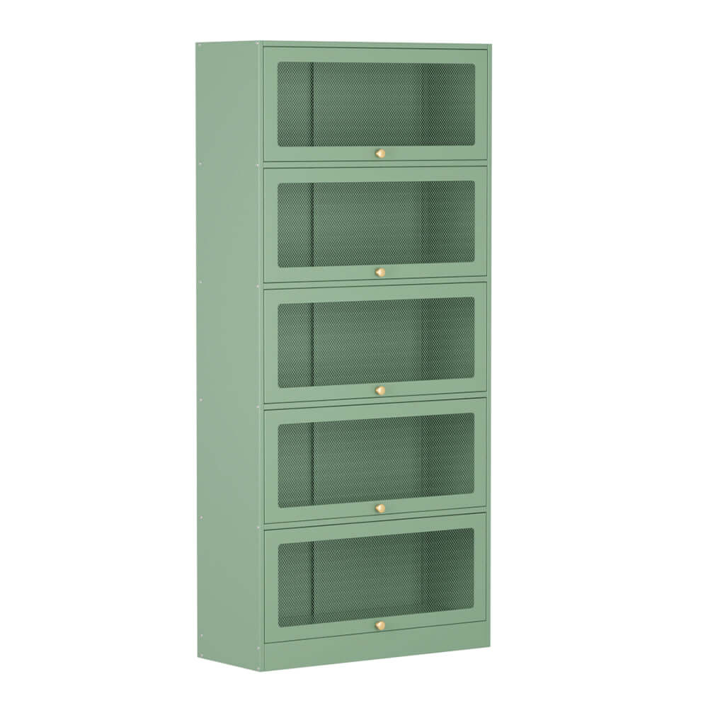 ArtissIn Buffet Sideboard Cupboard Cabinet Storage Mesh Doors Metal Green ELIA-Upinteriors