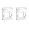 Artiss Set of 2 Bedside Tables Drawers Side Table Nightstand Lamp Chest Unit Cabinet-Upinteriors