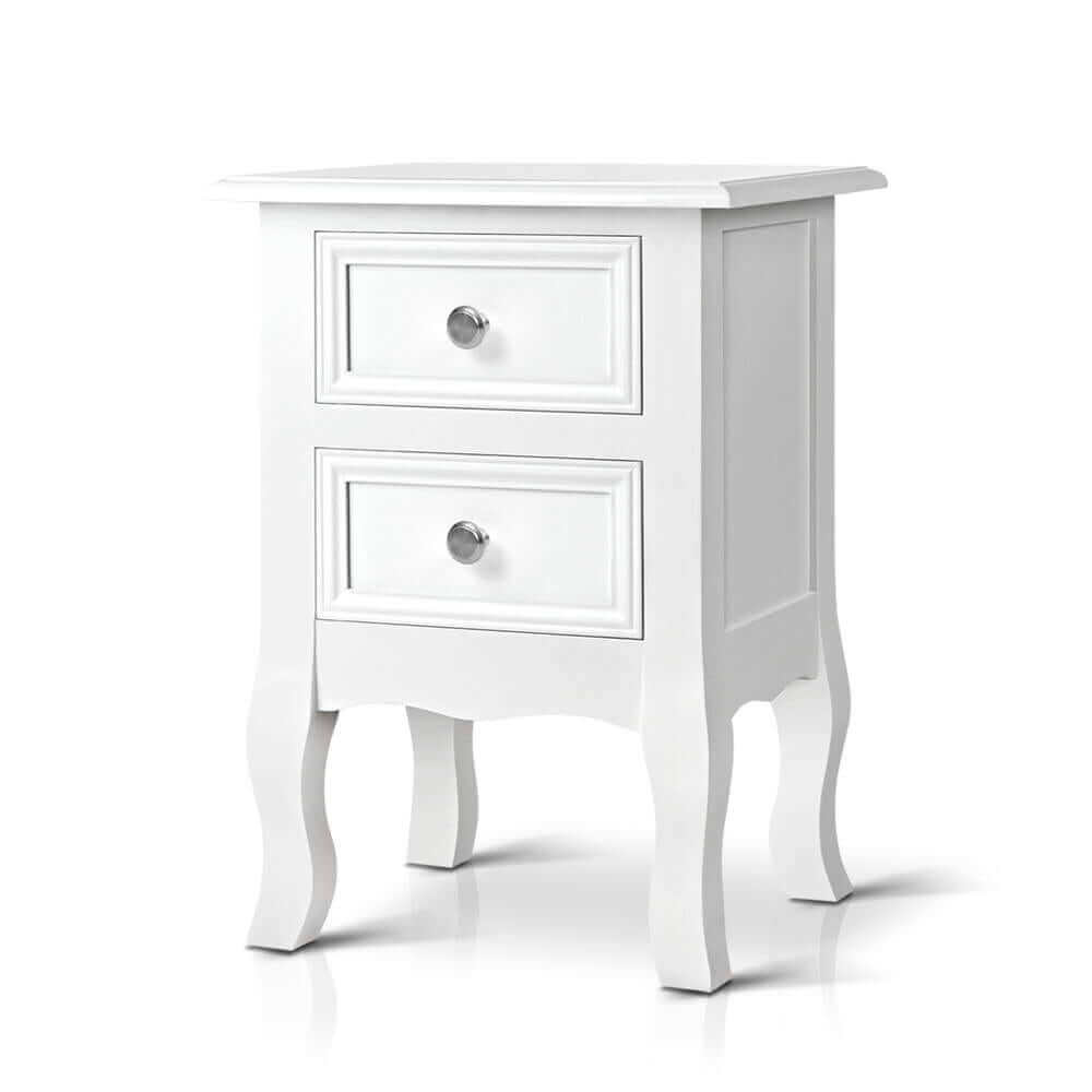 Artiss Bedside Tables Drawers Side Table French Storage Cabinet Nightstand Lamp-Upinteriors