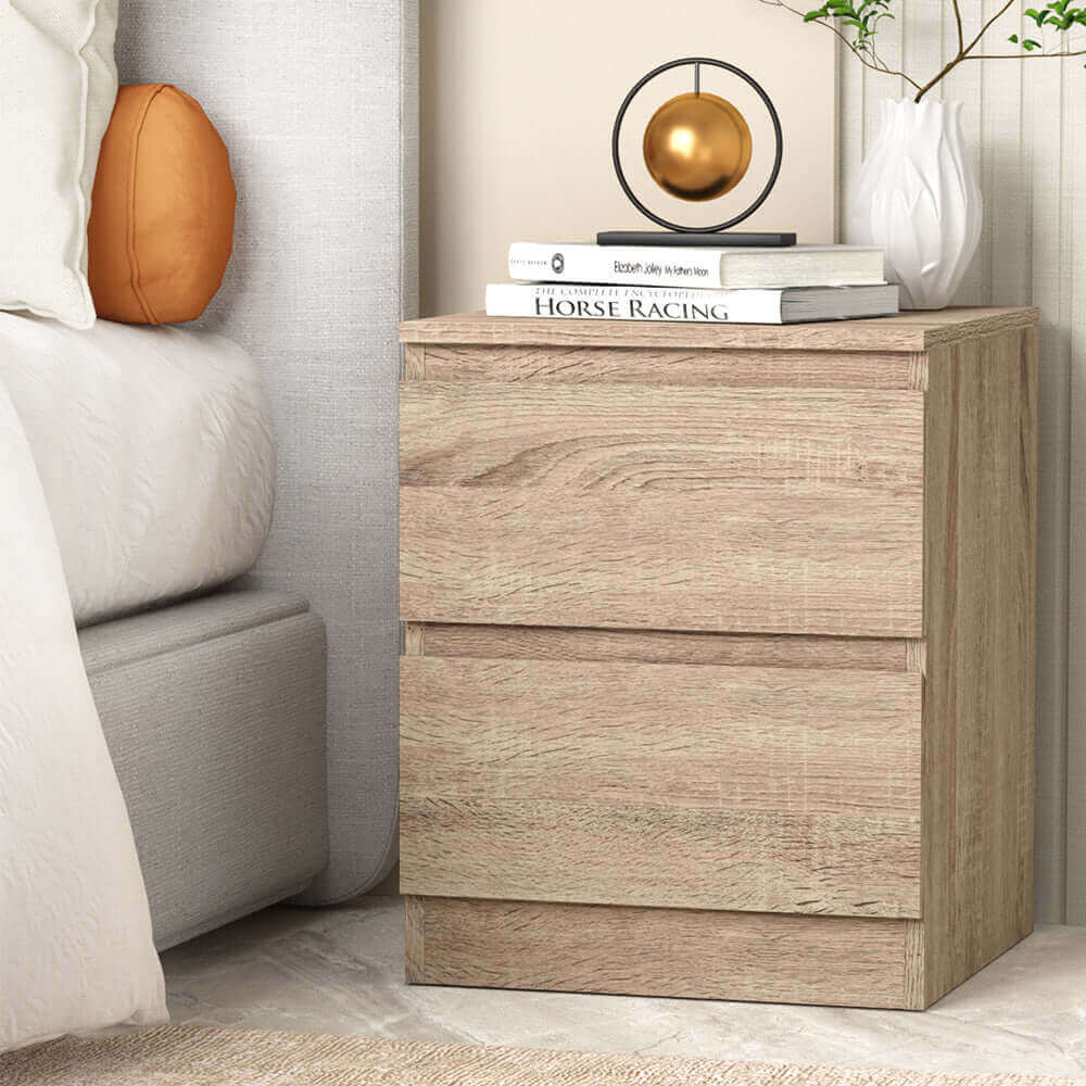 Buy artiss bedside tables drawers side table bedroom furniture nightstand wood lamp - upinteriors-Upinteriors
