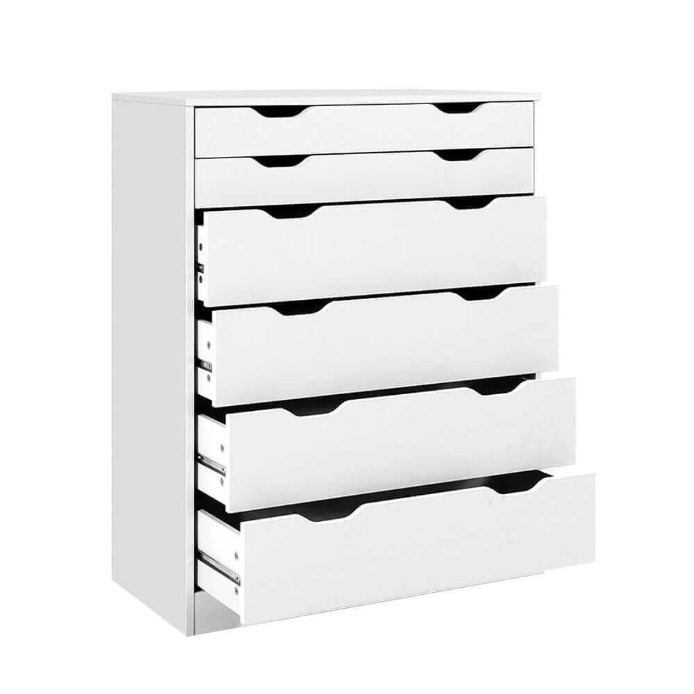 Artiss 6 Chest of Drawers Tallboy Cabinet Storage Dresser Table Bedroom Storage-Upinteriors