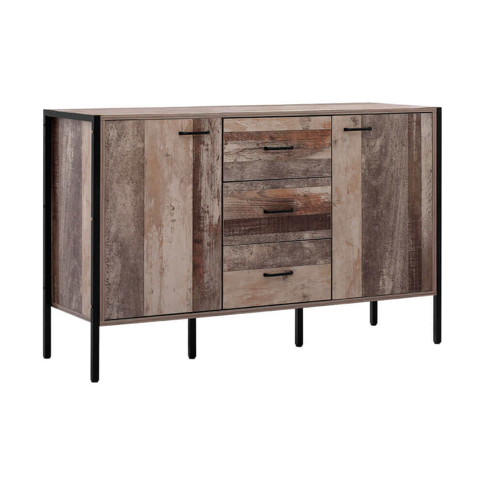 Artiss Buffet Sideboard Storage Cabinet Industrial Rustic Wooden-Upinteriors